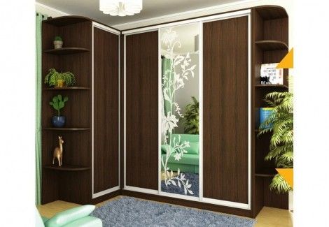 Кутова (приставна) шафа-купе B1200