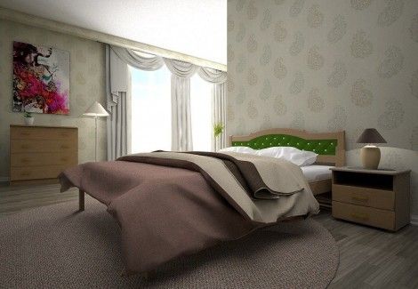 Кровать деревянная « ЮЛІЯ 2» (ТИС)  