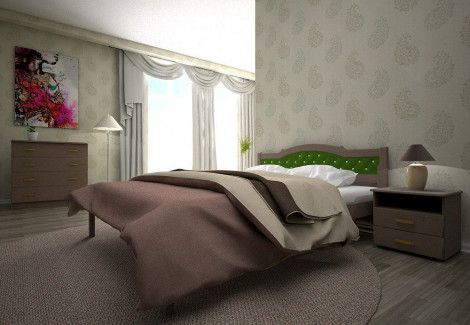 Кровать деревянная « ЮЛІЯ 2» (ТИС)  