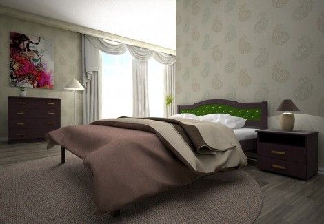 Кровать деревянная « ЮЛІЯ 2» (ТИС)  