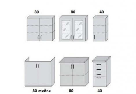 Комплект Кухни Венера 2.0 м Світ Меблів