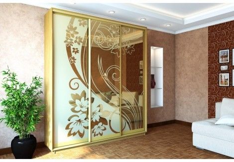Шафа купе «Гарант» трьохдверна 210х240х60