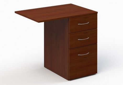 Тумба приставная с ящиками с выносной столешницей 3ТП80
