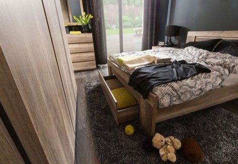 Кровать LOZ/160 ANTICCA BRW Польша