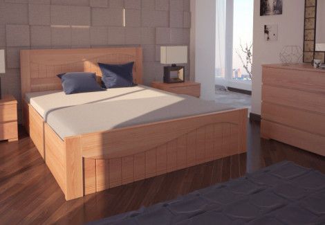 Двуспальная кровать Марсель с подъемным механизмом ХМФ