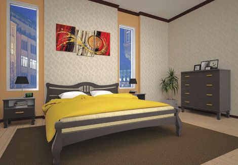 Кровать деревянная «Корона 1» (ТИС)