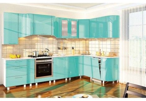 Кухня «ХАЙ-ТЕК» (Комфорт мебель) посекционно